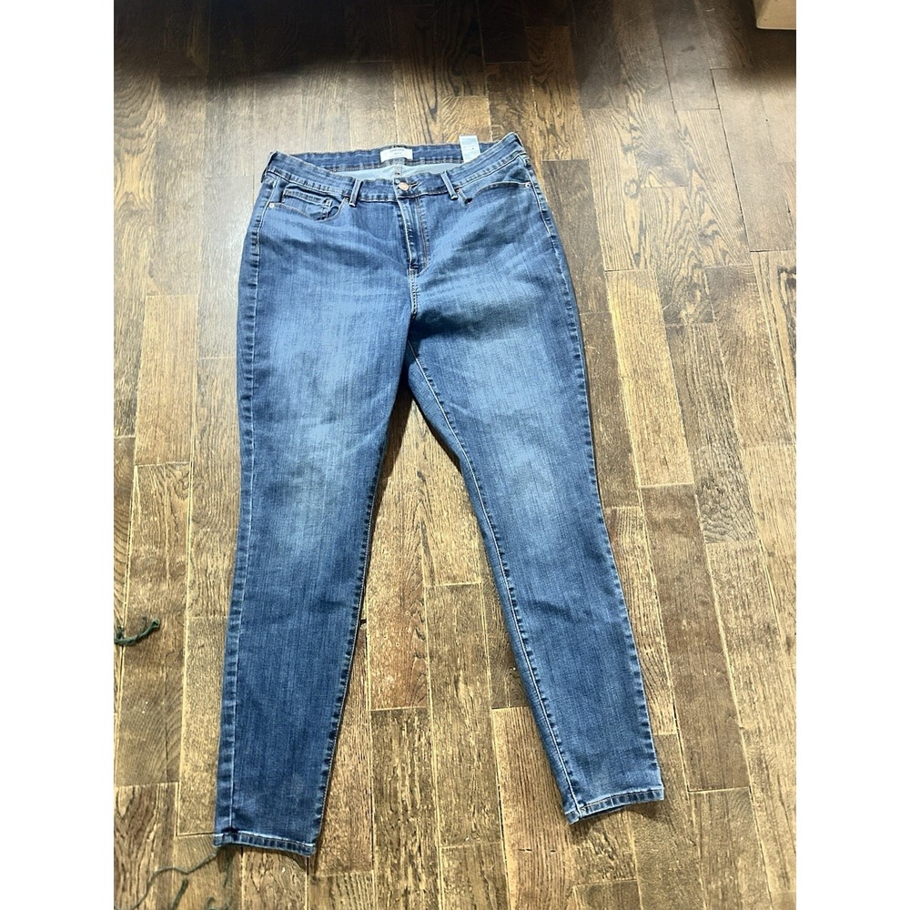 Denizen Levis Womens Denim 18m High Rise Skinny Blue Stretch 34x30